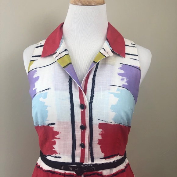 ❌SOLD❌Anthropologie Floreat Sleeveless Dress - Picture 2 of 8